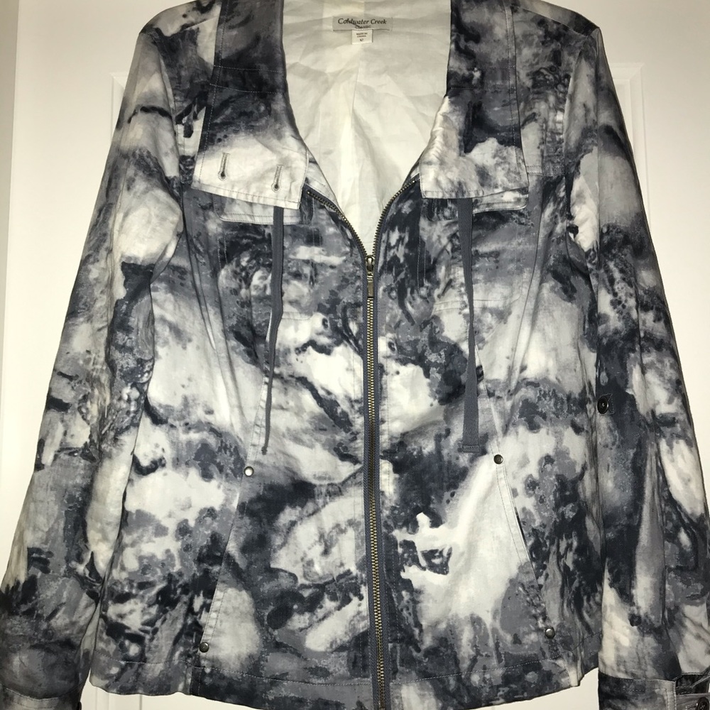 Blue and White Marble Jacket